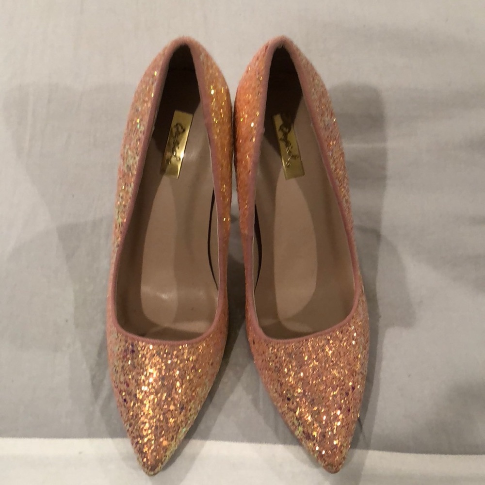 Pink nude glittery pumps ✨💫💖